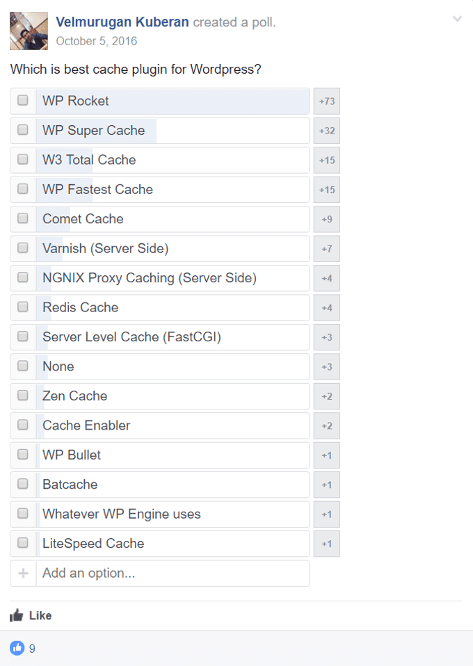 Best-WordPress-Cache-Plugin-Poll