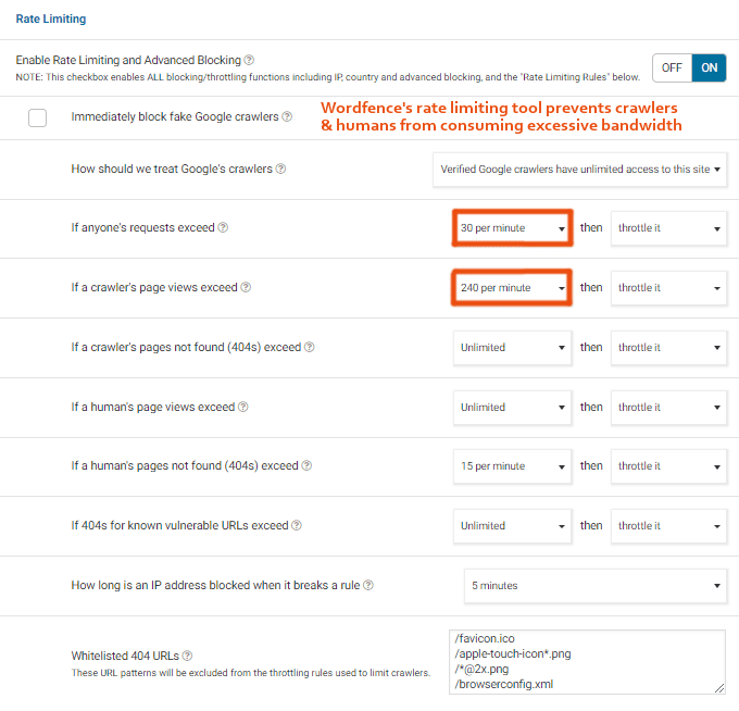 Wordfence-Rate-Limiting