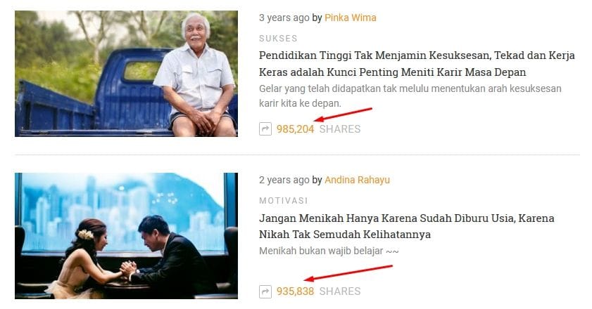 cara membuat artikel viral