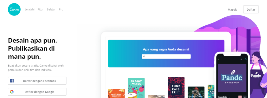 cara membuat CV menggunakan canva