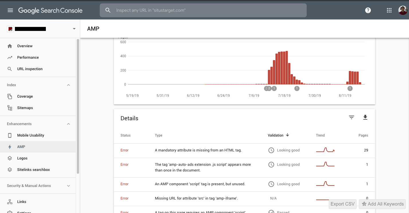 Cara Mengecek Validasi AMP dengan Menggunakan Search Console