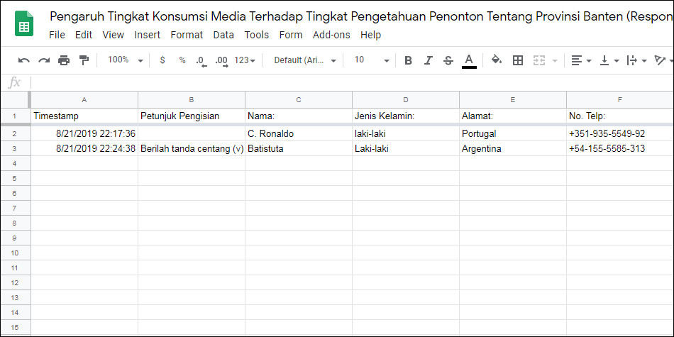 cara membuat kuesioner online 12